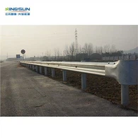 Round Tube Post Aashto M180 W Beam Guardrail